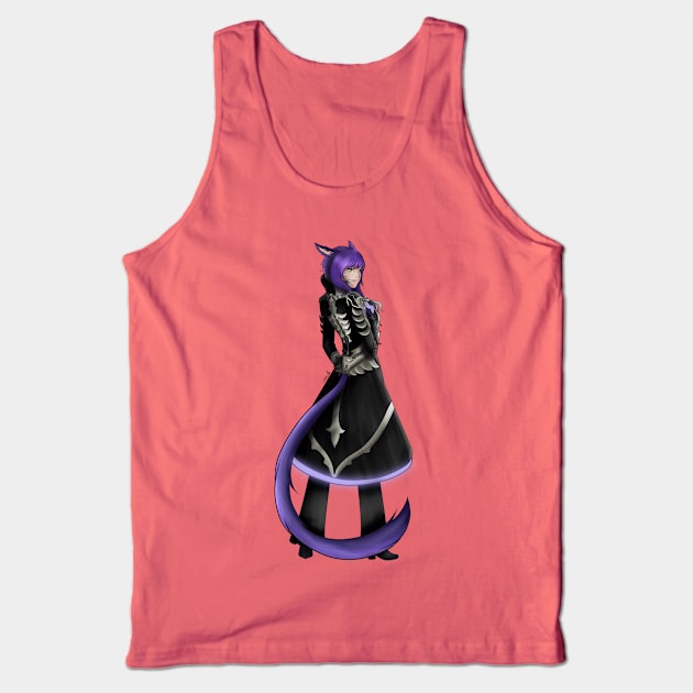 Lyreis - Red Mage Tank Top by SileniaDream